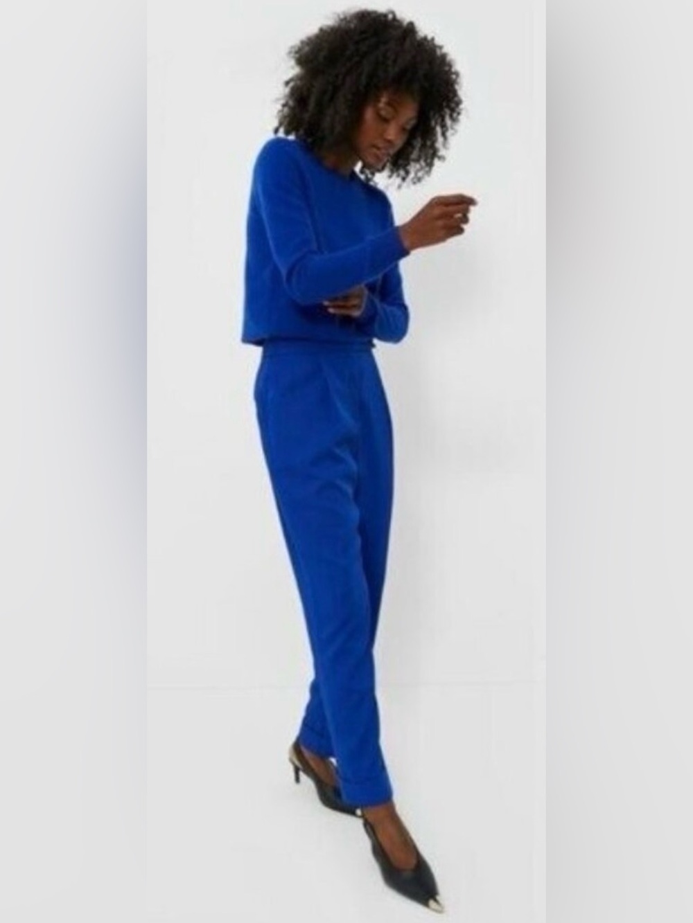 Tuckernuck NEW Sapphire Blue Duncan Pleated Straight Leg Trouser Pant Size XXL